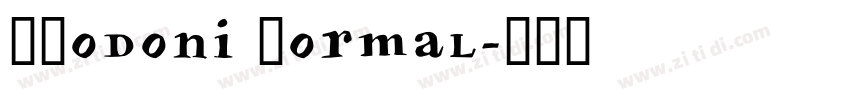HBodoni Normal字体转换